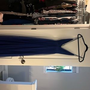 Royal blue tulle dress